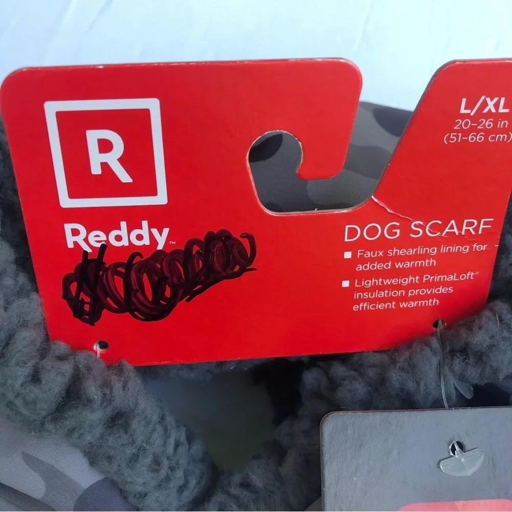 NWT Camo Sherpa dog scarf L/XL